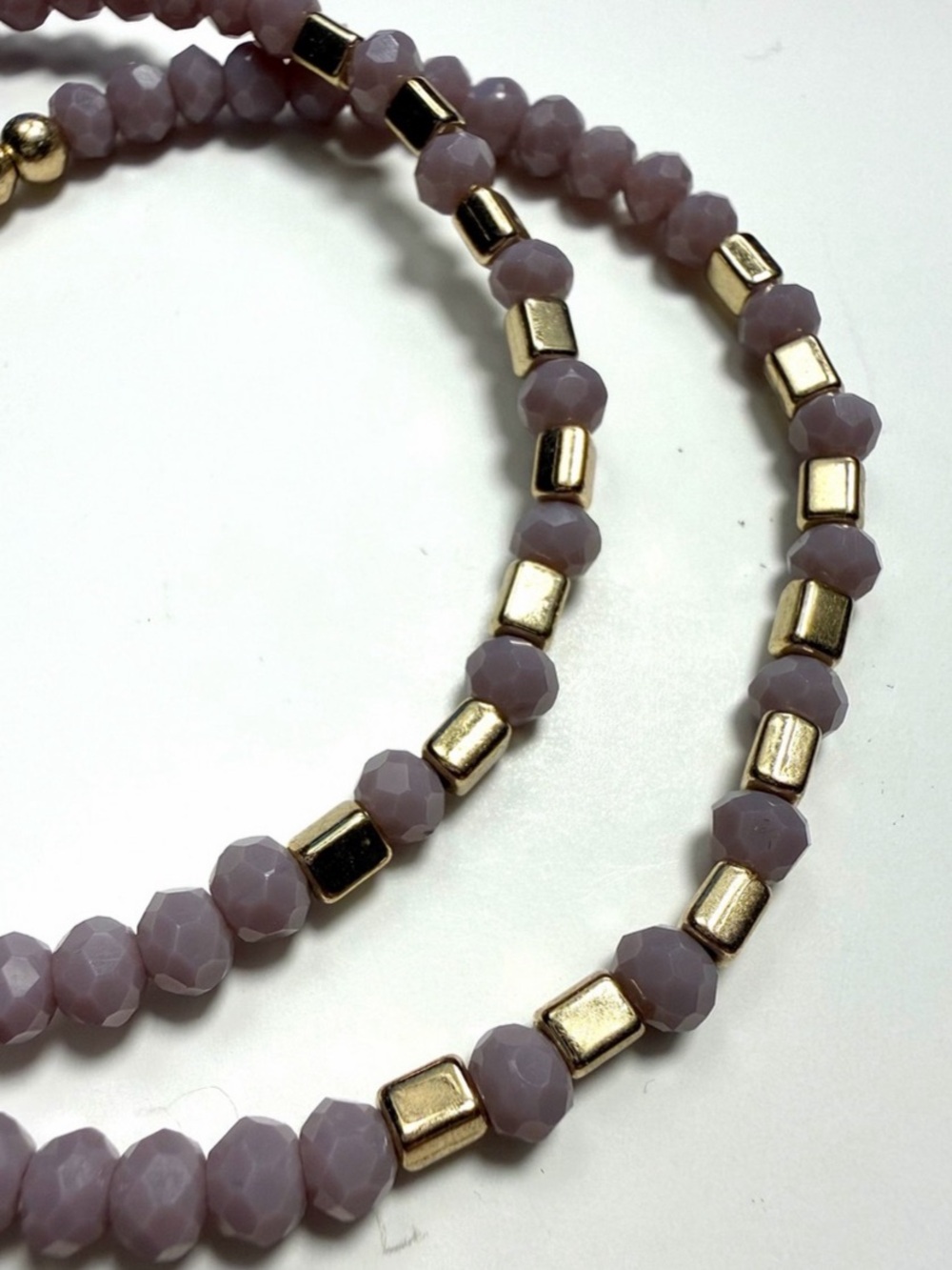 Set of 2 Crystal Beaded Bracelets